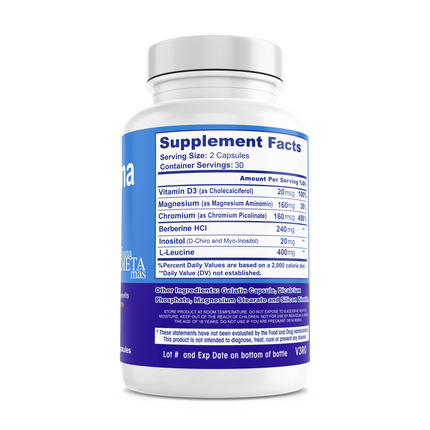 METFORMINA NATURAL - For Weight Loss - Fat & Glucose Metabolism Support - DR SALOMON